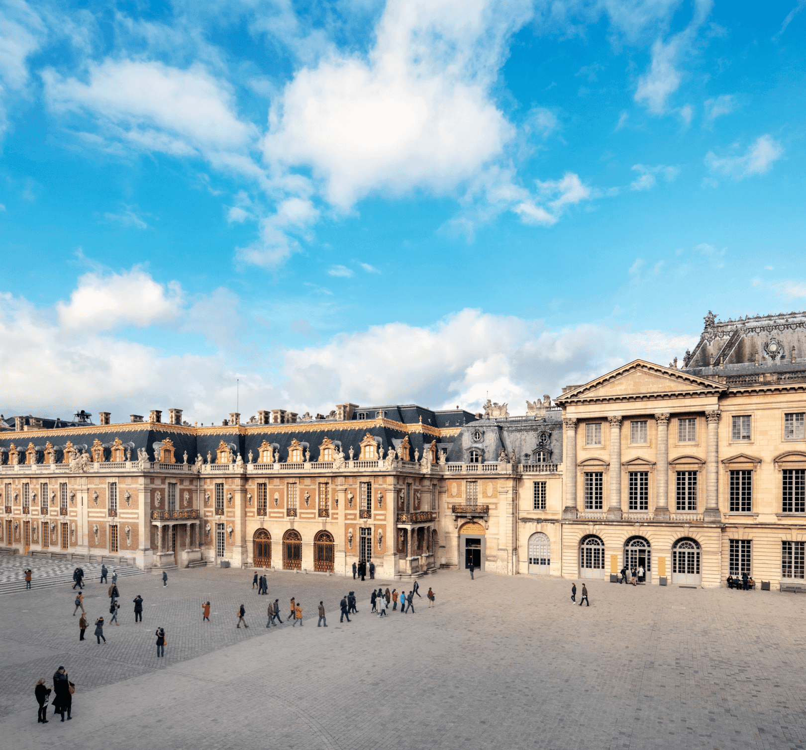 Vue sur la cour, ore Ducasse au château de Versailles